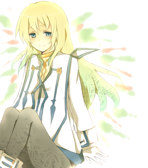 bad_id blonde_hair blue_eyes colette_brunel long_hair mono_(recall) pantyhose tales_of_(series) tales_of_symphonia