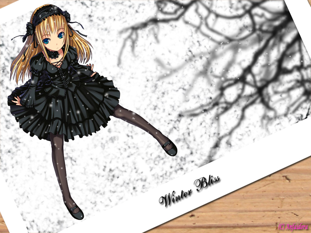 askray frills gothic_lolita headdress lolita_fashion snow tagme winter