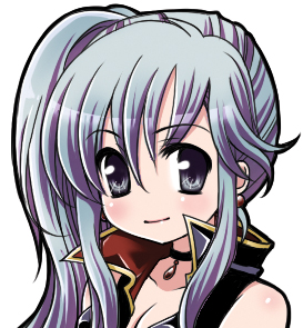 chibi choker fire_emblem fire_emblem:_seisen_no_keifu fire_emblem_genealogy_of_the_holy_war grey_eyes ishtar_(fire_emblem) lowres ponytail side_ponytail silver_hair yoshii_yumi