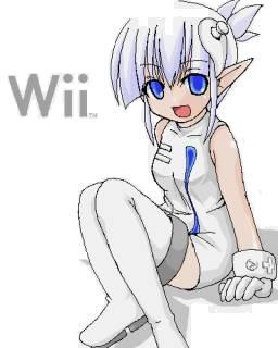 1girl blue_eyes elf low_res lowres nintendo os-tan personification tagme white_hair wii wii-tan