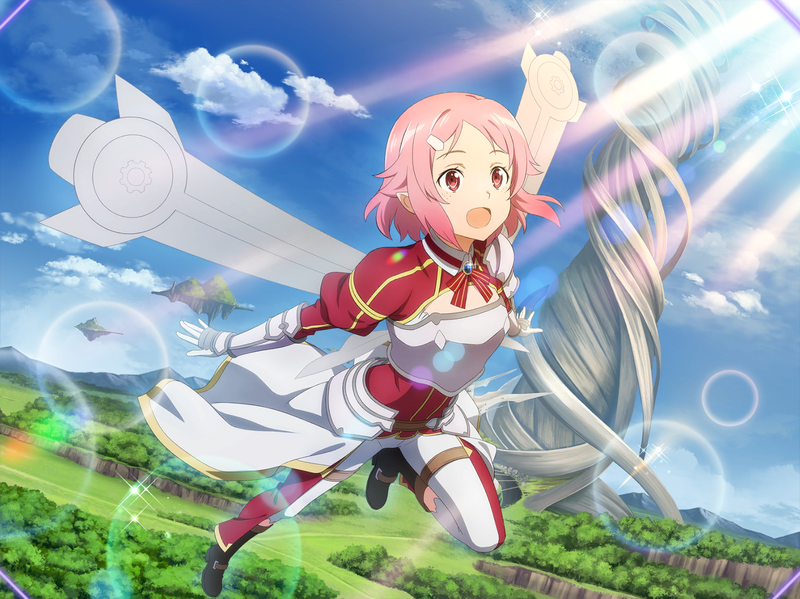 1girl :d armor bangs black_footwear blue_sky breastplate clouds day floating_hair flying freckles full_body game_cg gloves grey_wings hair_ornament hairclip lens_flare lisbeth_(sao-alo) neck_ribbon outdoors pants parted_bangs pink_hair red_eyes red_ribbon ribbon short_hair shoulder_armor shrug_(clothing) sky smile solo striped striped_ribbon sunlight sword_art_online sword_art_online:_alicization_rising_steel waist_cape white_gloves white_pants wings