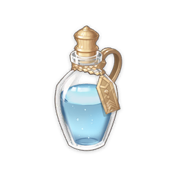 artist_request bottle commentary english_commentary genshin_impact liquid lowres no_humans official_art shiny still_life tag third-party_source transparent_background water