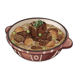 artist_request carrot commentary english_commentary food food_focus genshin_impact lowres meat muted_color no_humans official_art peas pot potato stew still_life third-party_source transparent_background