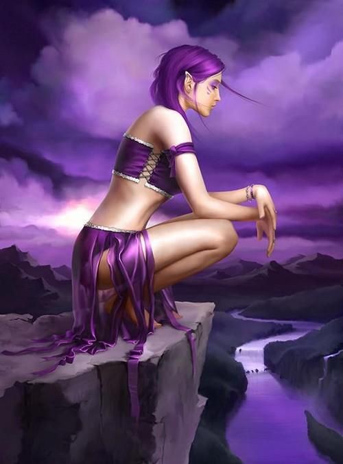 elf gala galaa galla purple
