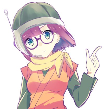1girl breasts chrono_trigger closed_mouth eka_eri glasses helmet looking_at_viewer lowres lucca_ashtear purple_hair scarf short_hair simple_background smile solo totemotsu_rai white_background