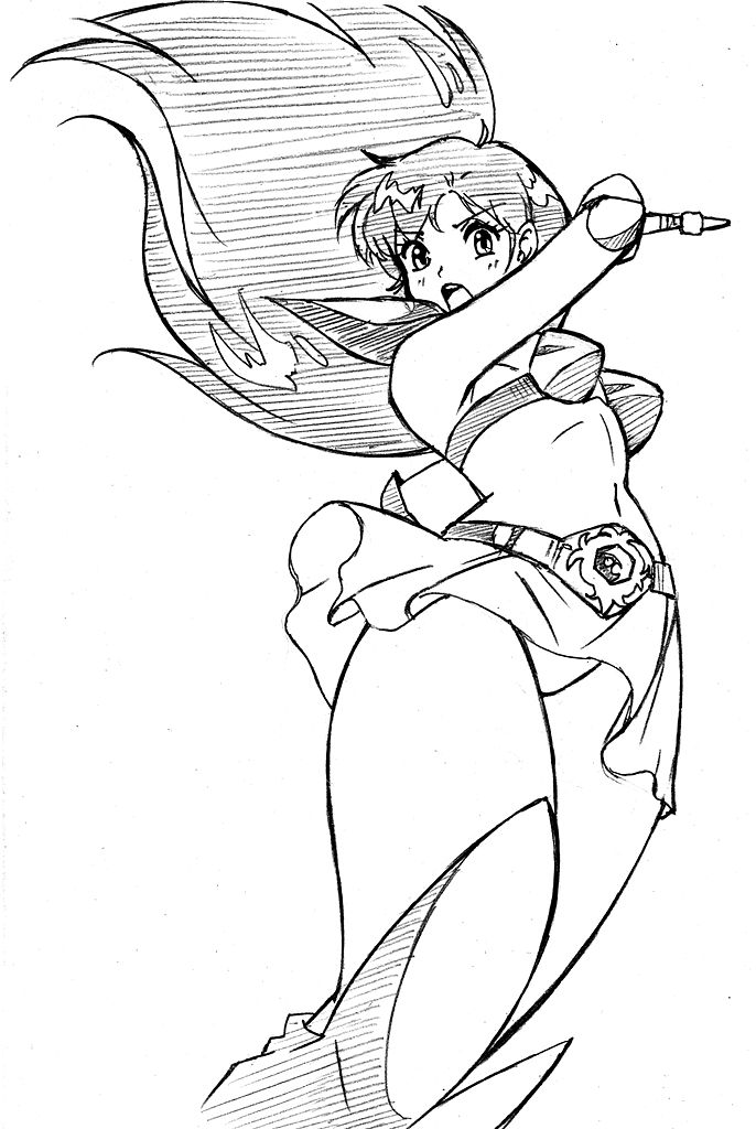 1980s_(style) 1990s_(style) 1girl armor armored_boots asou_yuuko bangs belt bikini_armor boots commentary_request floating_hair greyscale holding holding_sword holding_weapon knee_boots long_hair midriff miniskirt monochrome mugen_senshi_valis navel open_mouth panties pantyshot pauldrons retro_artstyle shoulder_armor shoulder_pads skirt stomach sword underwear valis vambraces very_long_hair weapon