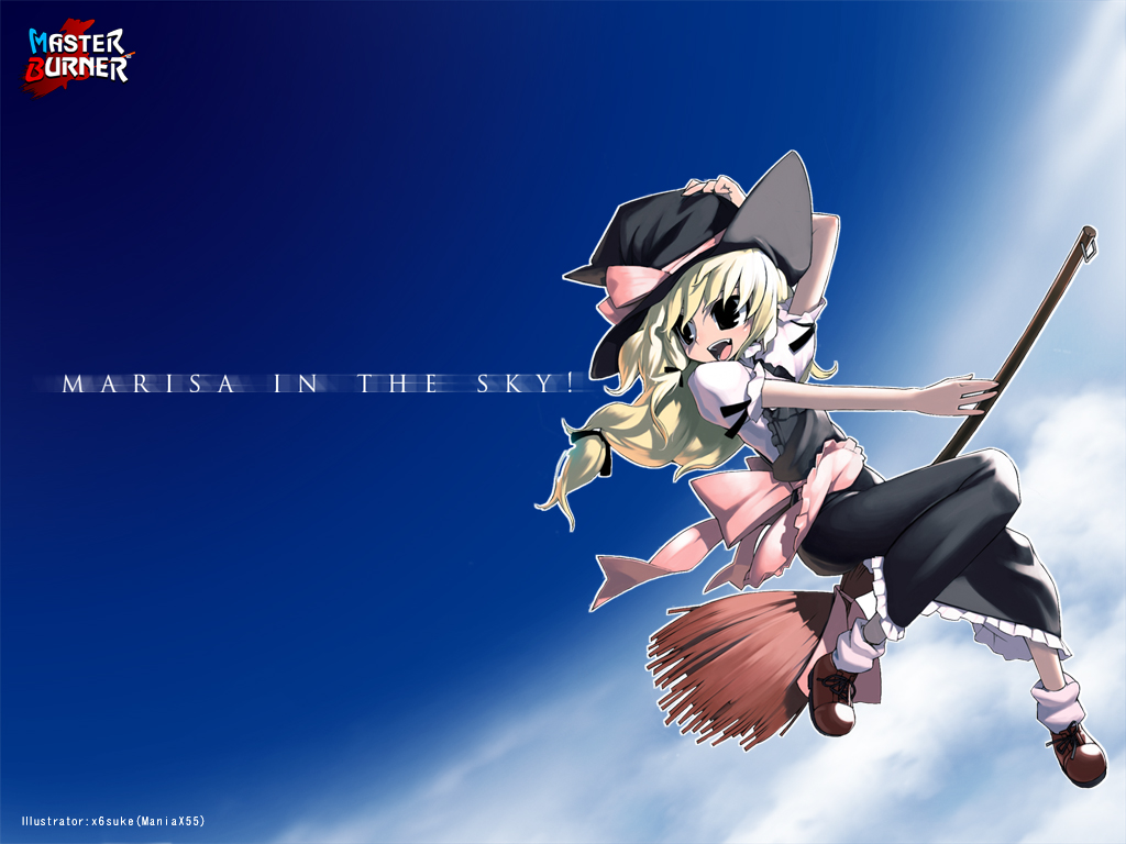 broom broom_riding hat kirisame_marisa touhou witch_hat x6suke