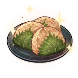 artist_request commentary english_commentary food food_focus game_cg genshin_impact leaf lettuce lowres meat no_humans official_art plate sangayaki sliced_meat still_life third-party_source transparent_background