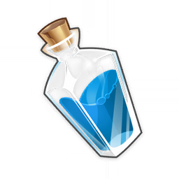 artist_request blue_theme bottle bubble commentary english_commentary game_cg genshin_impact ingredient item_focus liquid lowres no_humans official_art potion shiny still_life stopper third-party_source transparent_background