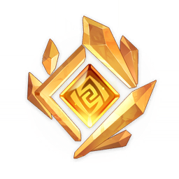artist_request commentary crystal diamond_(shape) elemental_symbol english_commentary floating game_cg gem genshin_impact glowing item item_focus lowres no_humans official_art orange_theme shiny still_life symbol third-party_source transparent_background