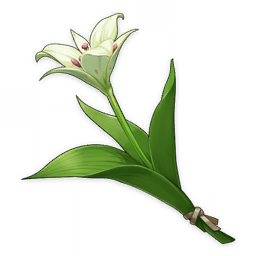 artist_request commentary english_commentary flower game_cg genshin_impact green_theme item item_focus leaf lowres no_humans official_art petals plant still_life string third-party_source transparent_background