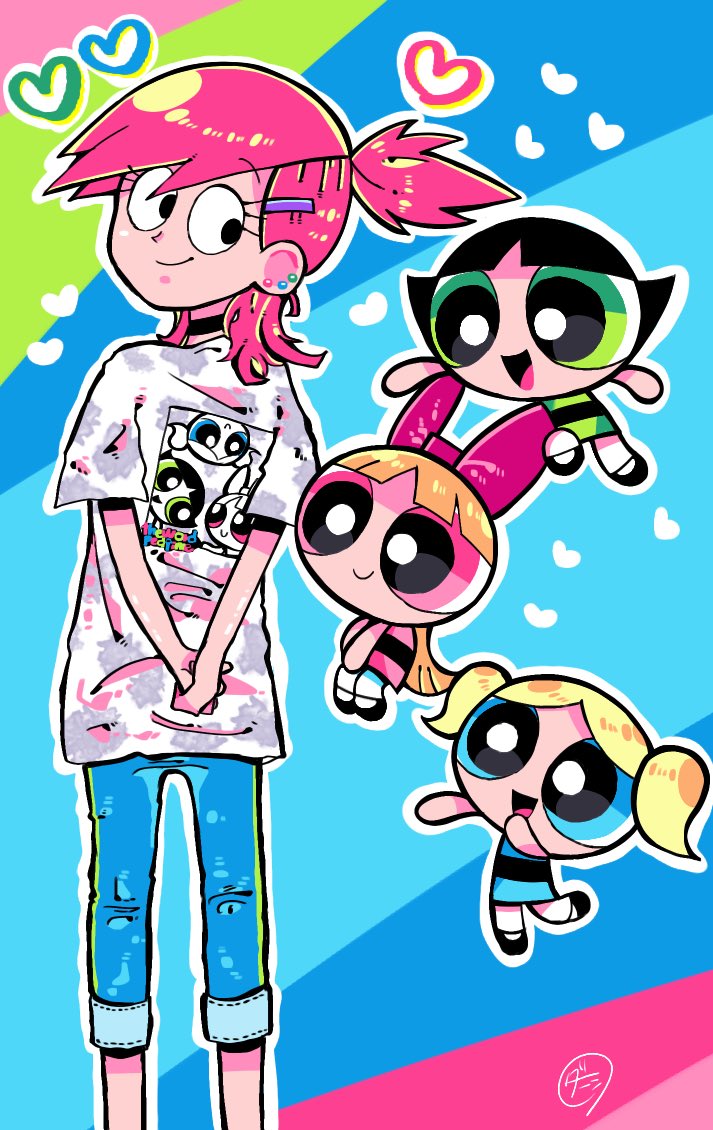 blossom_(ppg) bubbles_(ppg) buttercup_(ppg) cartoon_network danishi foster's_home_for_imaginary_friends frankie_foster non-web_source powerpuff_girls
