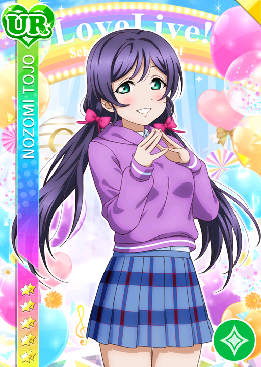 blush character_name green_eyes jacket long_hair love_live!_school_idol_festival love_live!_school_idol_project purple_hair smile toujou_nozomi twintails