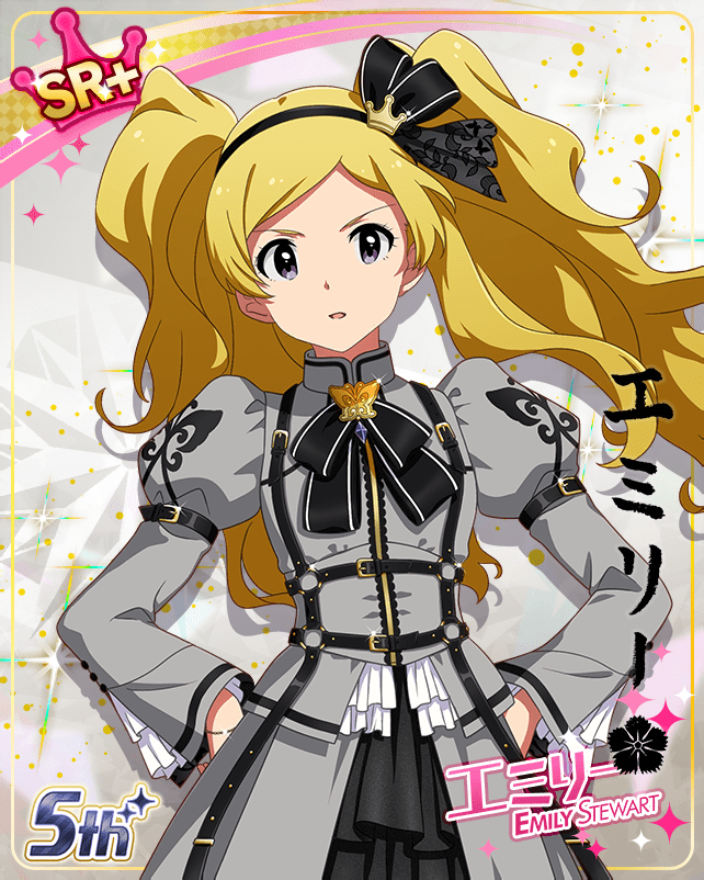 blonde_hair character_name dress emily_stuart idolmaster_million_live!_theater_days long_hair twintails violet_eyes