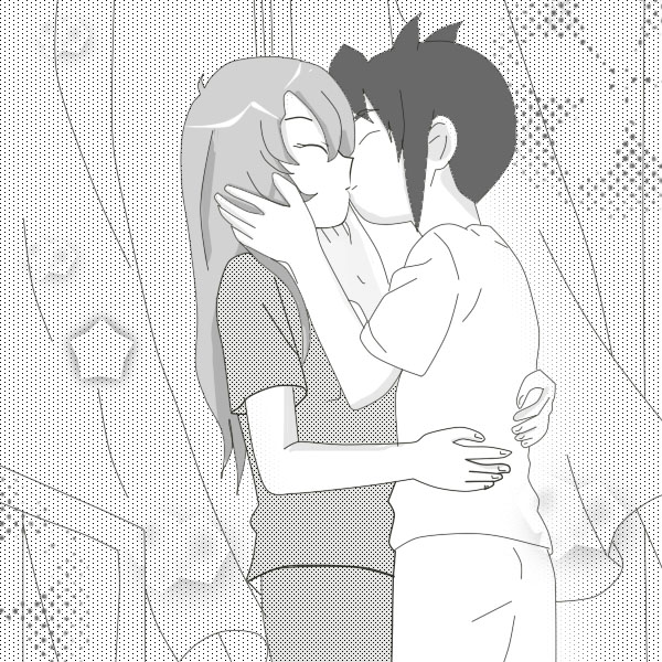 1boy 1girl couple endou_mamoru hug inazuma_eleven inazuma_eleven_(series) kiss original_character