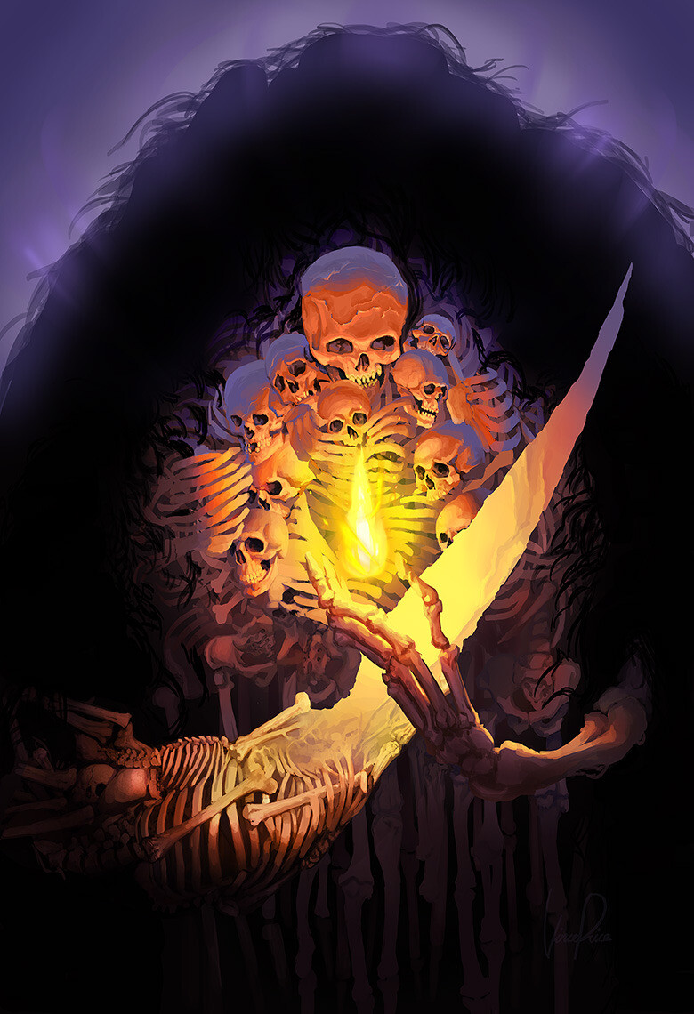 bone dark_souls_(series) dark_souls_i fire gravelord_nito monster no_humans skeleton skull solo sword user_rznj8888 video_game weapon