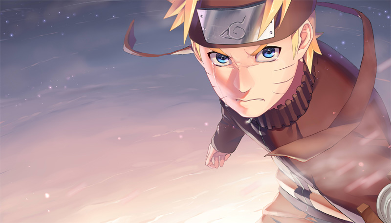 1boy blonde_hair blue_eyes crying facial_mark forehead_protector frown headband jacket konohagakure_symbol looking_at_viewer male_focus naruto_(series) naruto_shippuuden ninja sekisei serious solo streaming_tears tears uzumaki_naruto whisker_markings