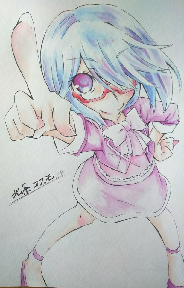 10s 1girl aqua_hair houjou_cosmo pripara