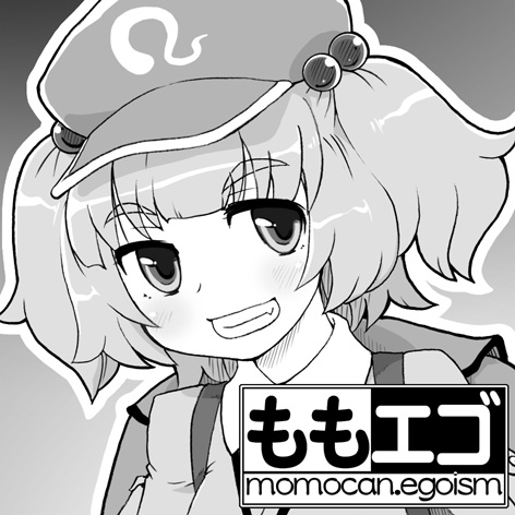 1girl backpack bag bangs blush circle_cut collared_shirt commentary_request flat_cap greyscale grin hair_bobbles hair_ornament hat kawashiro_nitori kei_jiei looking_at_viewer lowres monochrome outline shirt smile solo touhou two_side_up upper_body