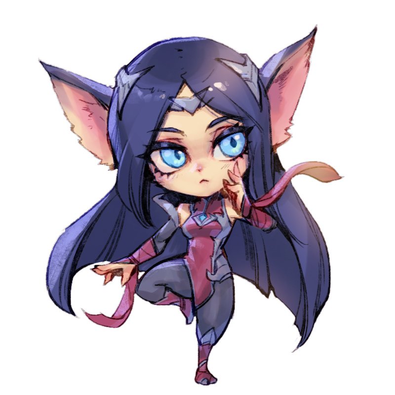 1girl :&lt; animal_ears bangs bare_shoulders black_hair black_pants blue_eyes blush boots breasts commentary dress english_commentary full_body hand_up irelia league_of_legends long_hair long_sleeves looking_at_viewer medium_breasts pants parted_hair phantom_ix_row pointy_ears red_dress simple_background solo white_background yordle