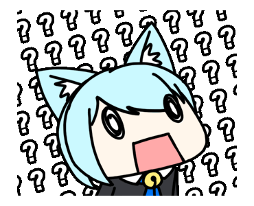 1girl ? animal_ear_fluff animal_ears animated_gif artist_self-reference blue_hair cat_ears gif looking_to_the_side open_mouth original_character seseren short_hair surprised