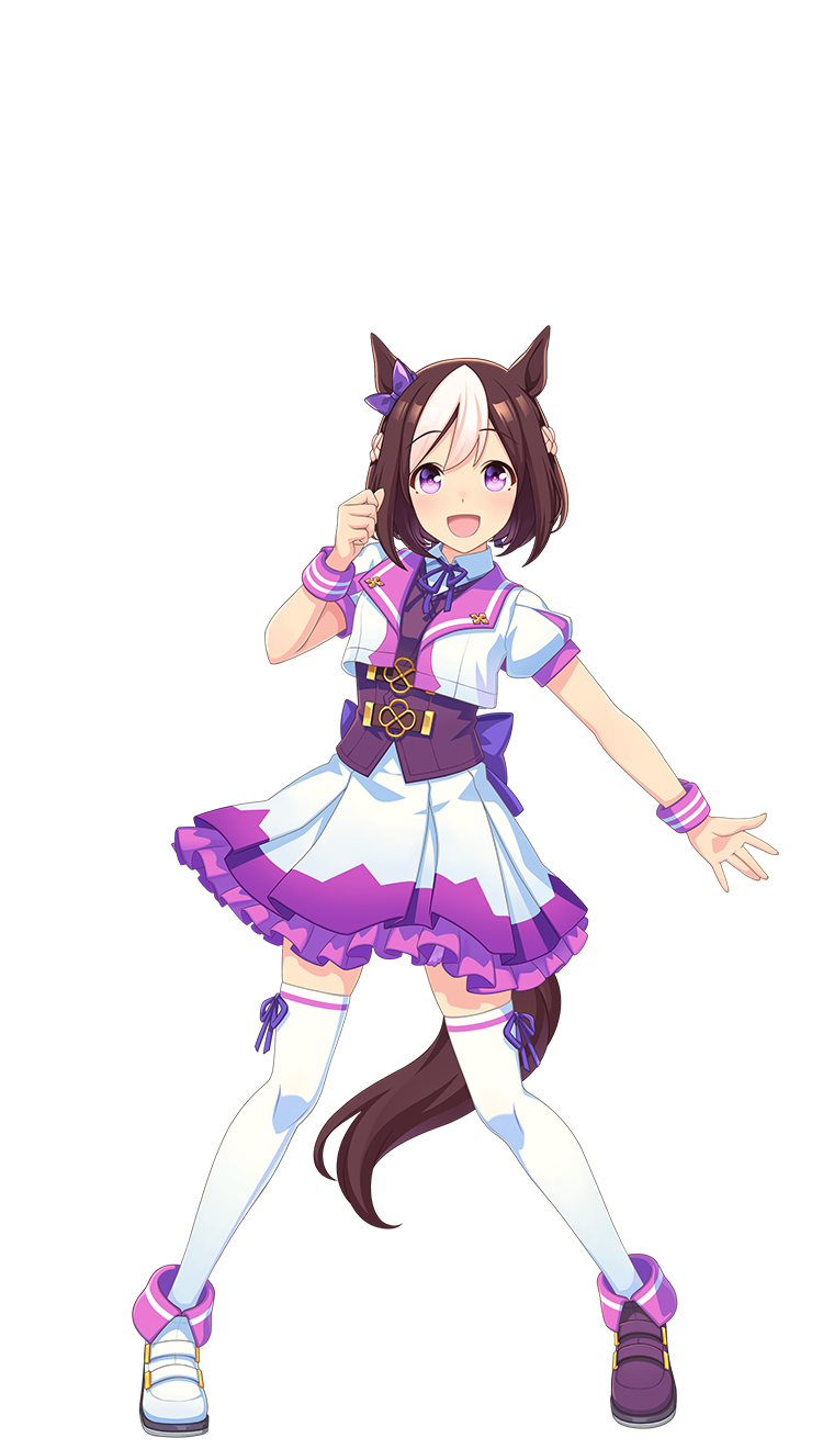 1girl 3d animal_ears armband asymmetrical_footwear black_footwear black_vest bob_cut braid brown_hair crown_braid frilled_skirt frills full_body game_model highres horse_ears horse_girl horse_tail jacket looking_at_viewer miniskirt mismatched_footwear multicolored_hair official_art open_mouth pleated_skirt puffy_short_sleeves puffy_sleeves revision shoes short_hair short_sleeves skirt smile solo special_week_(umamusume) standing tail thigh-highs transparent_background two-tone_hair umamusume vest violet_eyes white_footwear white_hair white_jacket white_skirt white_thighhighs wristband