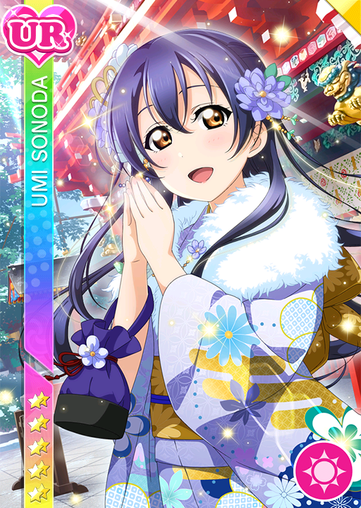 blue_hair blush brown_eyes character_name kimono long_hair love_live!_school_idol_festival love_live!_school_idol_project smile sonoda_umi