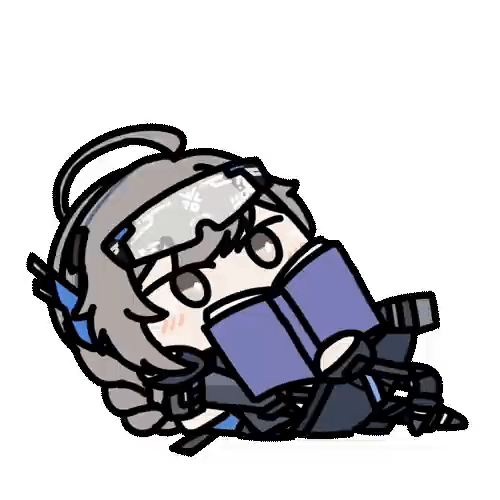 1girl animated_gif book glasses_on_head lying reading seseren