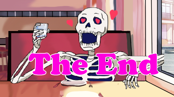 bone cafe couple ending horror_(theme) magic non-web_source original skeleton tagme