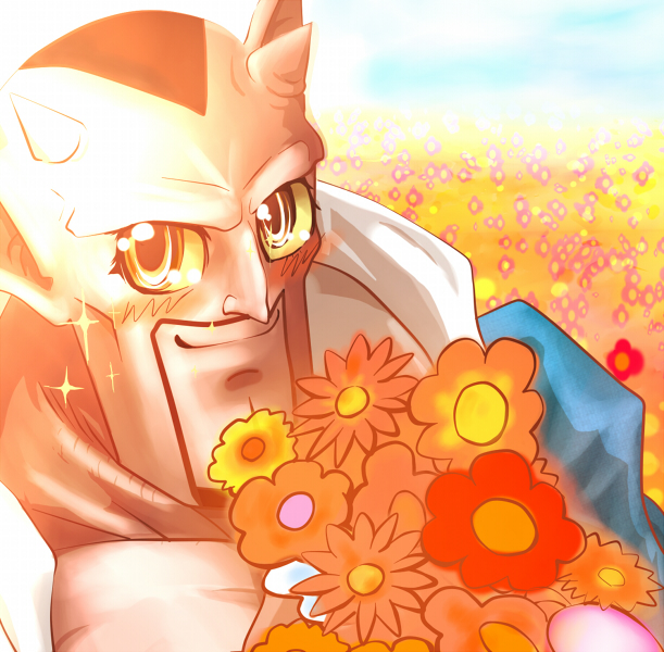 blush dabura demon dragon_ball dragon_ball_z fabulous flower heaven raptor_(artist) solo sparkle