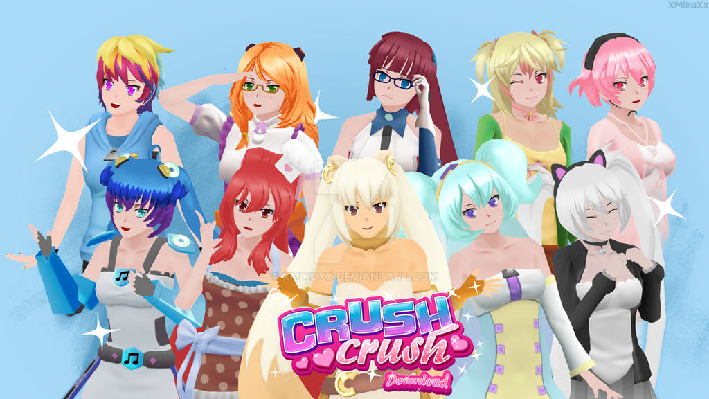 10girls 6+girls alpha_(crush_crush) bonnibel_(crush_crush) cassie_(crush_crush) crush_crush elle_(crush_crush) female fumi_(crush_crush) iro_(crush_crush) mio_(crush_crush) nina_(crush_crush) pamu_(crush_crush) quill_(crush_crush) rainbow_hair sad_panda_studios tagme