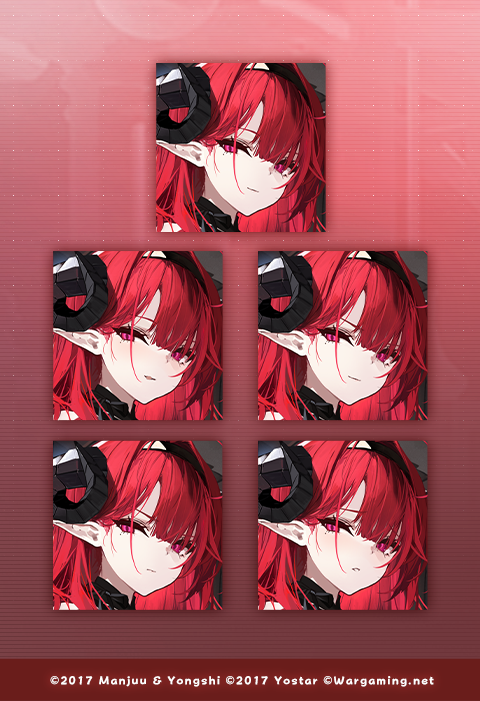 azur_lane blunt_bangs closed_mouth expression_chart furrowed_brow hair_between_eyes hairband hindenburg_(azur_lane) horns mole official_art open_mouth pink_eyes pointy_ears redhead second-party_source smile tongue tongue_out world_of_warships yunsang