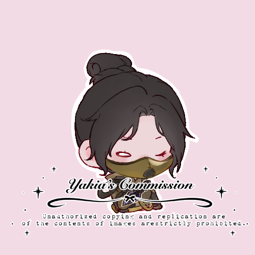1girl airship_assassin_wraith animification apex_legends bad_id bad_lofter_id black_hair blush brown_gloves chibi commission english_text gloves hair_behind_ear hair_bun looking_at_viewer lowres mask mouth_mask official_alternate_costume one_eye_closed parted_bangs pink_background shi_mie_ye single_hair_bun solo sparkle upper_body white_eyes wraith_(apex_legends)