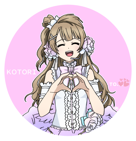 1girl bow bowtie brown_hair center_frills closed_eyes detached_sleeves flower force_(4sk_force) frilled_shirt frilled_sleeves frills hair_bow hair_flower hair_ornament hairclip long_hair love_live! low_wings lowres microphone minami_kotori one_side_up open_mouth shirt short_sleeves single_hair_ring smile solo upper_body very_long_hair white_bow white_bowtie white_footwear white_shirt wings