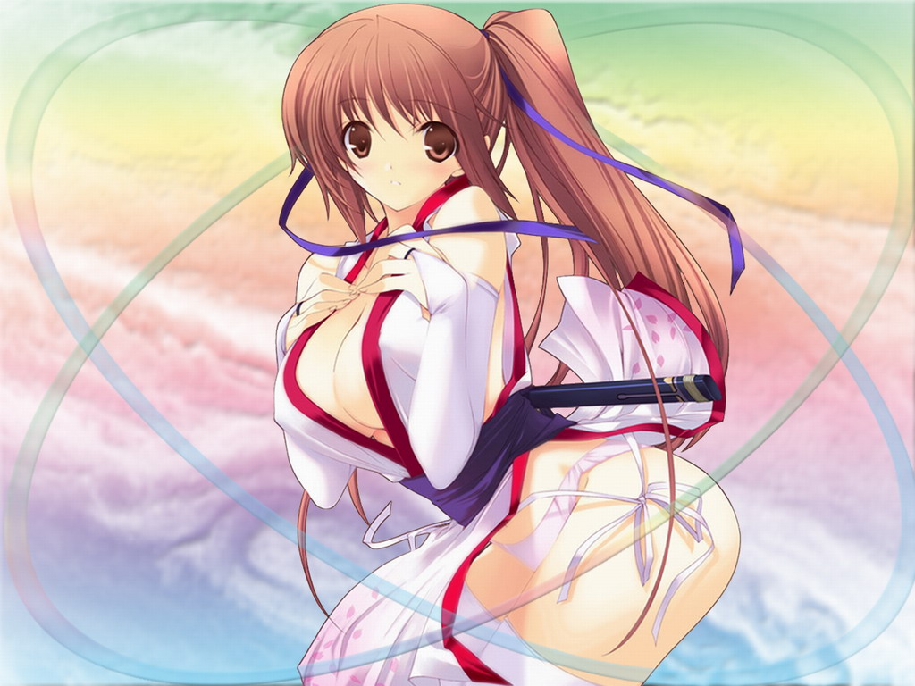 dead_or_alive doa iizuki_tasuku kasumi rainbow ribbons