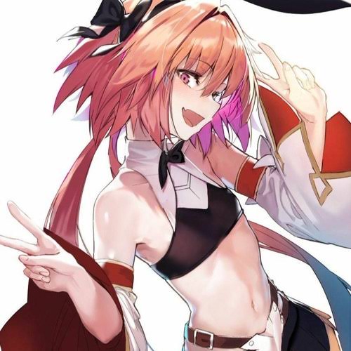 1boy akieda astolfo_(fate) astolfo_(saber)_(fate) black_bow black_gloves black_ribbon blush bow cropped downscaled duplicate fate/grand_order fate_(series) gloves hair_bow hair_intakes hair_ribbon jpeg_artifacts long_hair looking_at_viewer lowres male_focus midriff multicolored_hair navel non-web_source open_mouth otoko_no_ko pink_hair resized ribbon skirt solo streaked_hair twintails v violet_eyes