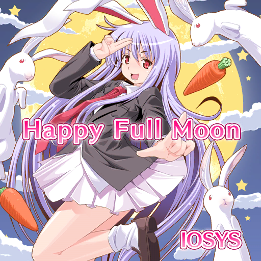 1girl animal_ears ankle_socks black_jacket blazer brown_footwear carrot circle_skirt clothes_lift clouds coattails collared_shirt english_text eyelashes floppy_ears foot_out_of_frame full_moon game_cg hand_on_own_head iosys jacket leg_up light_purple_hair long_hair long_sleeves looking_at_viewer lower_teeth_only miniskirt moon necktie night night_sky official_art open_mouth outstretched_arm pleated_skirt pocket rabbit rabbit_ears red_eyes red_necktie reisen_udongein_inaba shirt shoes skirt skirt_lift sky smile socks solo straight_hair teeth toromi_(toromix2) touhou touhou_cannonball very_long_hair white_shirt white_skirt white_socks