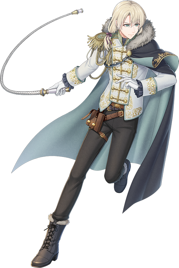 1boy aiguillette aqua_cape aqua_eyes belt black_cape black_footwear black_pants blonde_hair book_holster boots brown_belt bungou_to_alchemist buttons cape closed_mouth cross-laced_footwear curtained_hair double-breasted epaulettes fighting_stance frilled_sleeves frills full_body fur-trimmed_boots fur-trimmed_cape fur_trim gloves gold_trim hair_between_eyes hair_over_shoulder hair_ribbon holding holding_whip jacket lace-up_boots layered_clothes lev_tolstoy_(bungou_to_alchemist) long_sleeves looking_to_the_side low_ponytail male_focus medium_hair official_art pants purple_ribbon ribbon side_cape single_epaulette sleeve_cuffs solo standing standing_on_one_leg third-party_source transparent_background two-sided_cape two-sided_fabric v-shaped_eyebrows white_gloves white_jacket