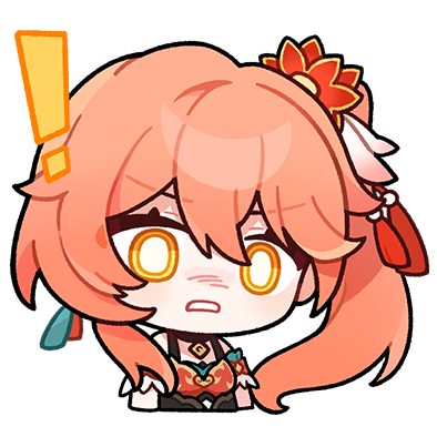 ! 1girl bare_shoulders chibi chinese_clothes english_commentary guinaifen_(honkai:_star_rail) honkai:_star_rail honkai_(series) long_hair lowres official_art orange_hair parted_lips side_ponytail solo transparent_background upper_body v-shaped_eyebrows yellow_eyes