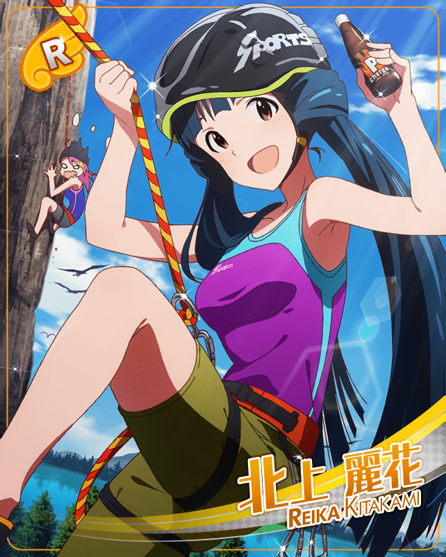 blue_hair blush character_name dress idolmaster_million_live!_theater_days kitakami_reika long_hair official_art red_eyes smile twintails