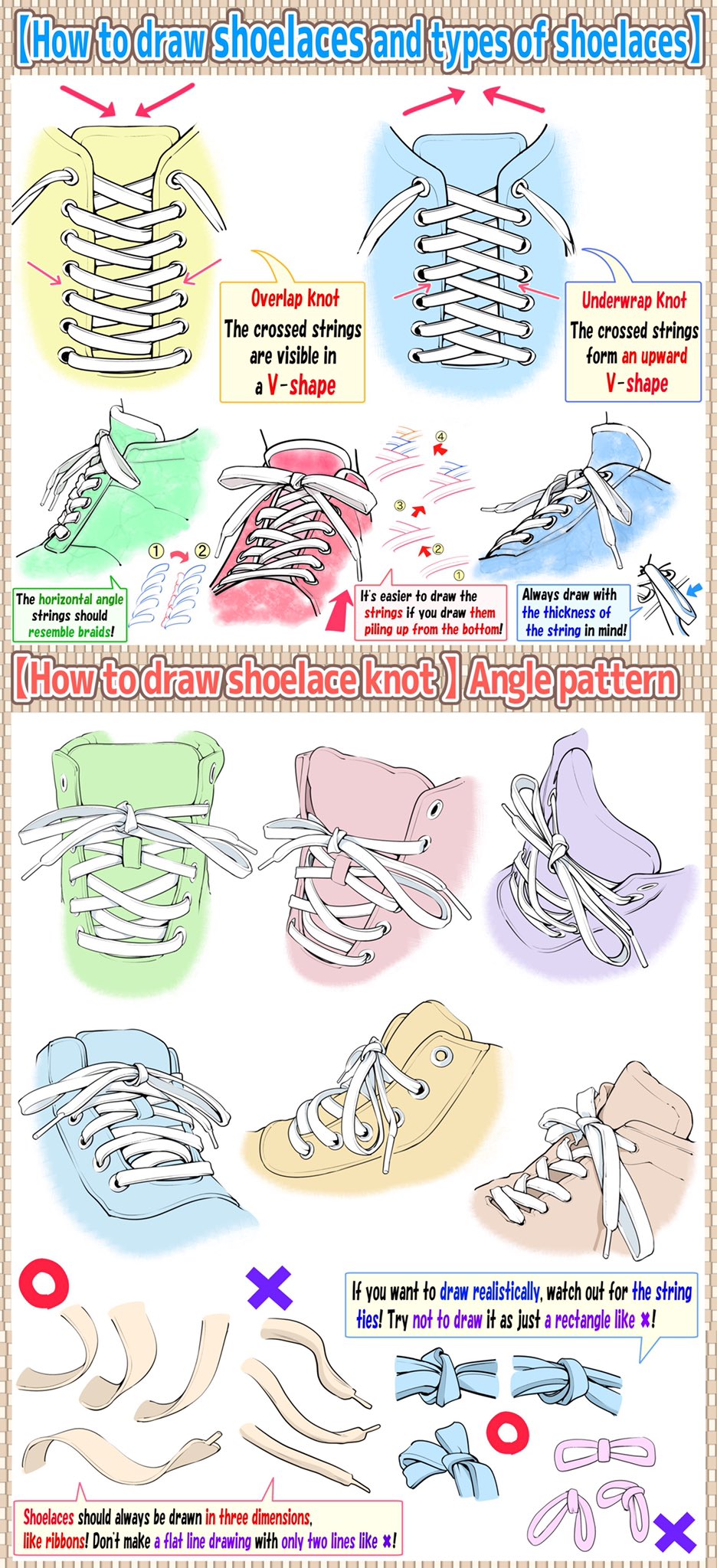 commentary english_commentary english_text footwear_focus guide highres how_to no_humans original shoelaces shoes sneakers white_background yoshimura_takuya
