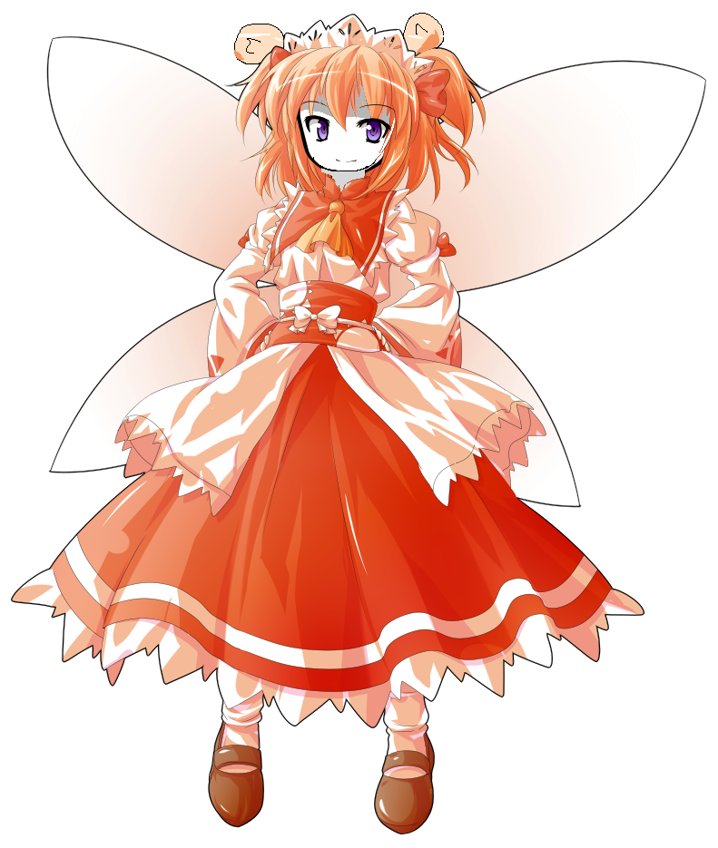 1other alphes alphes_(style) blonde_hair cute dairi eyebrows_visible_through_hair fairy fairy_wars fairy_wings looking_at_viewer pigtails sunny_milk touhou