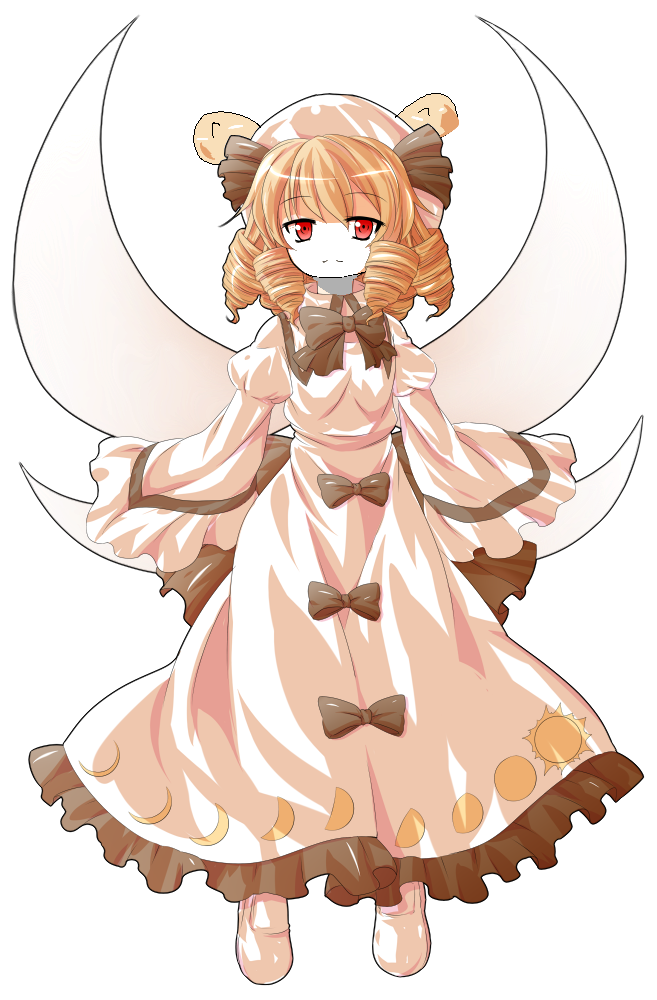 1other 2023 alphes alphes_(style) blonde_hair blonde_hair dairi eyebrows_visible_through_hair fairy fairy_wars fairy_wings luna_child noodle noodle_hair noodles touhou