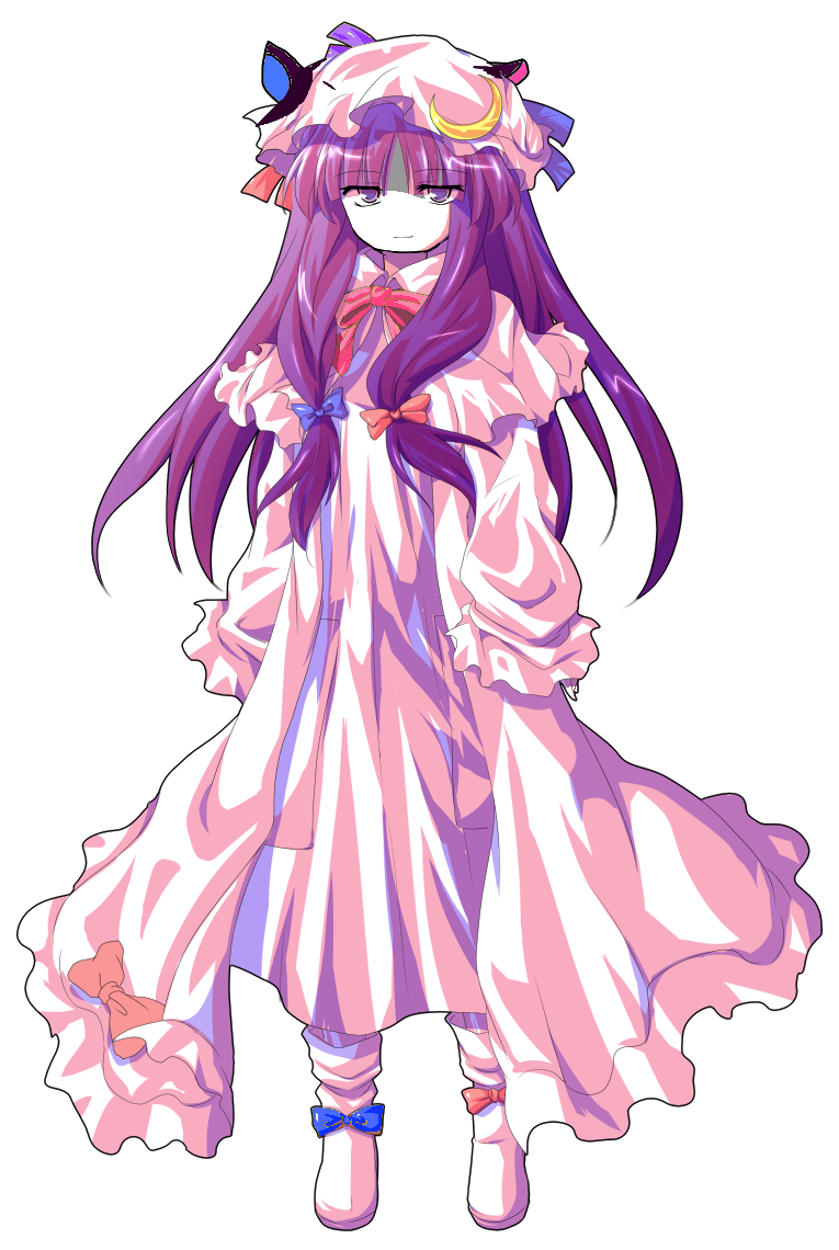 alphes alphes_(style) cute dairi eyebrows_visible_through_hair looking_at_viewer patchouli_knowledge patchouli_knowledge_(cosplay)