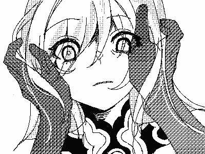 1girl animated animated_gif bare_shoulders blinking blood blood_on_face empty_eyes eyes_visible_through_hair greyscale hair_between_eyes hands_on_another's_face high_ponytail honkai:_star_rail honkai_(series) jingliu_(honkai:_star_rail) long_hair lowres monochrome open_mouth partially_colored pov pov_hands solo white_background white_hair yinfanxiansheng