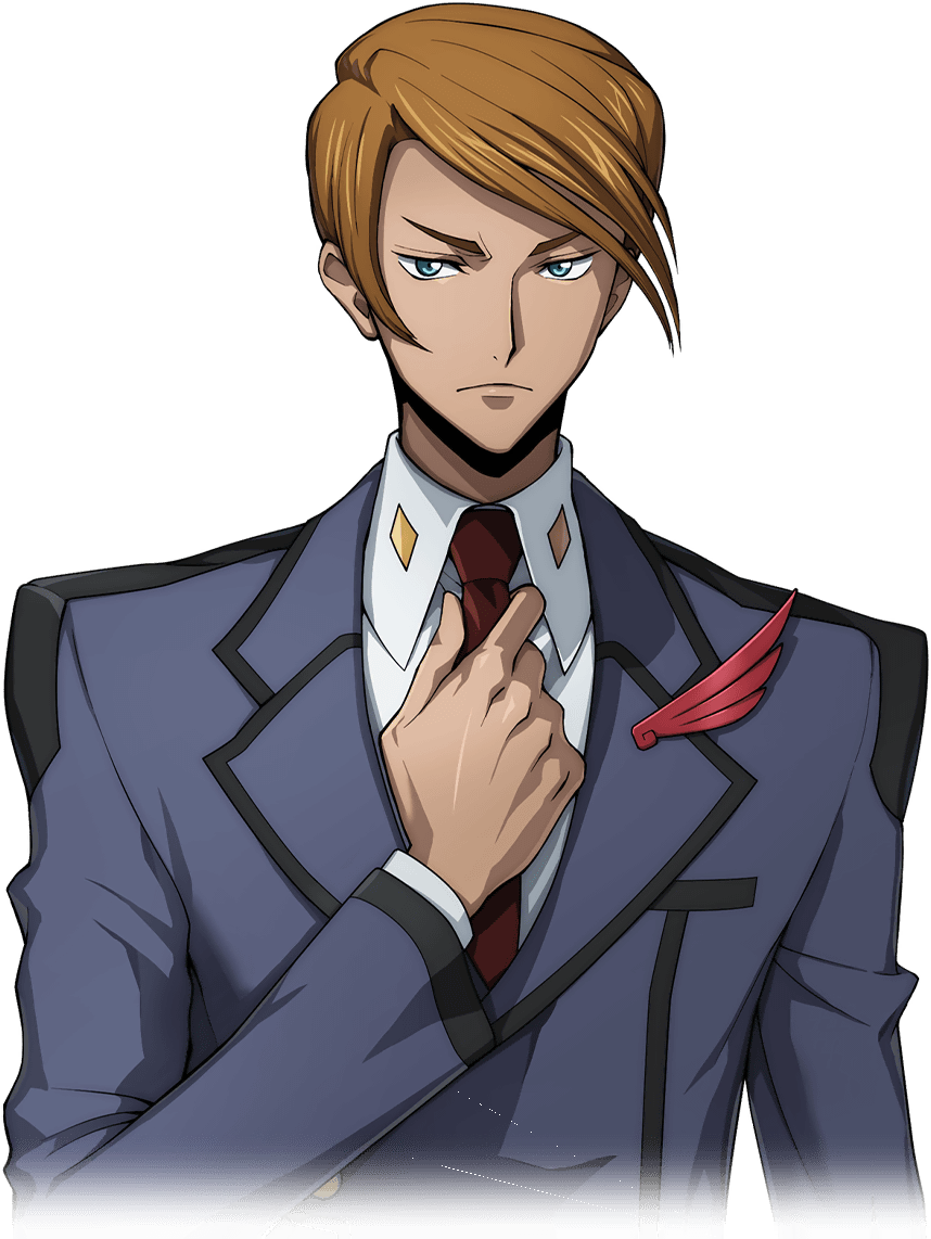 1boy adjusting_clothes adjusting_necktie arm_at_side artist_request blue_eyes blue_jacket breast_pocket brown_hair closed_mouth code_geass code_geass:_lost_stories collared_shirt cropped_torso game_cg hand_up jacket kewell_soresi lapel_pin long_sleeves looking_at_viewer male_focus military_uniform necktie non-web_source official_art pocket red_necktie shirt short_hair sidelocks simple_background solo standing swept_bangs transparent_background uniform upper_body v-shaped_eyebrows