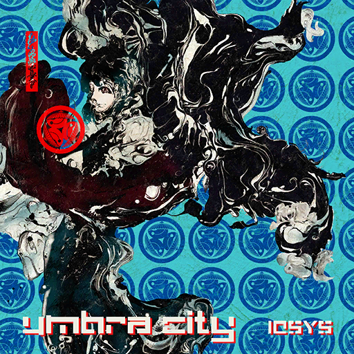 1girl album_cover blue_background blue_dress blue_hair circle_name close-up cover dress dripping english_text feet_out_of_frame game_cg holding holding_umbrella inuyasis iosys looking_ahead melting official_art patterned_background puffy_short_sleeves puffy_sleeves red_eyes short_hair short_sleeves solo tatara_kogasa tongue tongue_out touhou touhou_cannonball umbrella white_sleeves