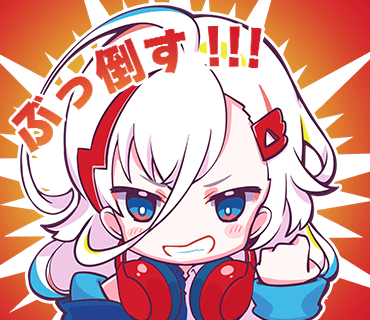 1girl ahoge angry blonde_hair blue_eyes blue_hair blush bright_pupils chibi clenched_hand denonbu furrowed_brow hair_between_eyes hair_ornament hairclip hand_up headphones headphones_around_neck houou_karin long_hair long_hair_between_eyes long_sleeves looking_at_viewer lowres multicolored_hair nonkomu_(furiten5553) official_art open_mouth outline redhead solo streaked_hair teeth translated transparent_background upper_body white_hair white_outline white_pupils