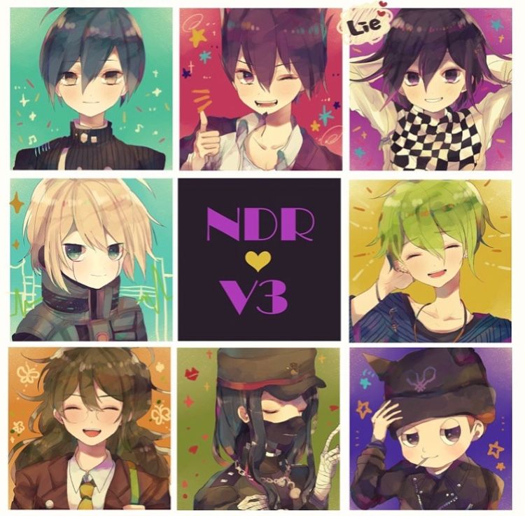 ... 6+boys ^_^ ahoge amami_rantaro android animal_ear_headwear animal_ears aqua_background arm_belt arms_behind_head artist_request bandaged_hand bandages beanie belt black_background black_hair black_hat black_jacket black_mask black_scarf blue_background blue_eyes blue_hair blue_shirt border brown_jacket brown_sleeves bug butterfly candy_stick cardiogram cat_ears chain_necklace checkered_clothes checkered_scarf closed_eyes closed_mouth coattails collarbone collared_jacket collared_shirt copyright_name danganronpa_(series) danganronpa_v3:_killing_harmony english_text facial_hair fake_animal_ears flower food_in_mouth gakuran glasses goatee gokuhara_gonta green_background green_hair green_hat green_jacket green_sleeves grid grin hair_between_eyes half-closed_eyes hand_in_own_hair hand_on_headwear hat heart high_collar holding hoshi_ryoma jacket jacket_partially_removed jewelry k1-b0 layered_sleeves leather leather_jacket light_blush lipstick_mark long_hair looking_at_viewer male_focus mask messy_hair momota_kaito mouth_mask multicolored_background multiple_boys musical_note necklace necktie notice_lines oma_kokichi one_eye_closed open_mouth orange_background peaked_cap pendant purple_hair purple_jacket red_background round_eyewear saihara_shuichi scarf school_uniform shinguji_korekiyo shirt short_hair sidelocks simple_background smile sparkle speech_bubble spiky_hair star_(symbol) straight-on striped_clothes striped_shirt teeth third-party_source thumbs_up two-tone_scarf upper_body violet_eyes white_belt white_border white_hair white_jacket white_scarf white_shirt yellow_background yellow_eyes yellow_necktie zipper
