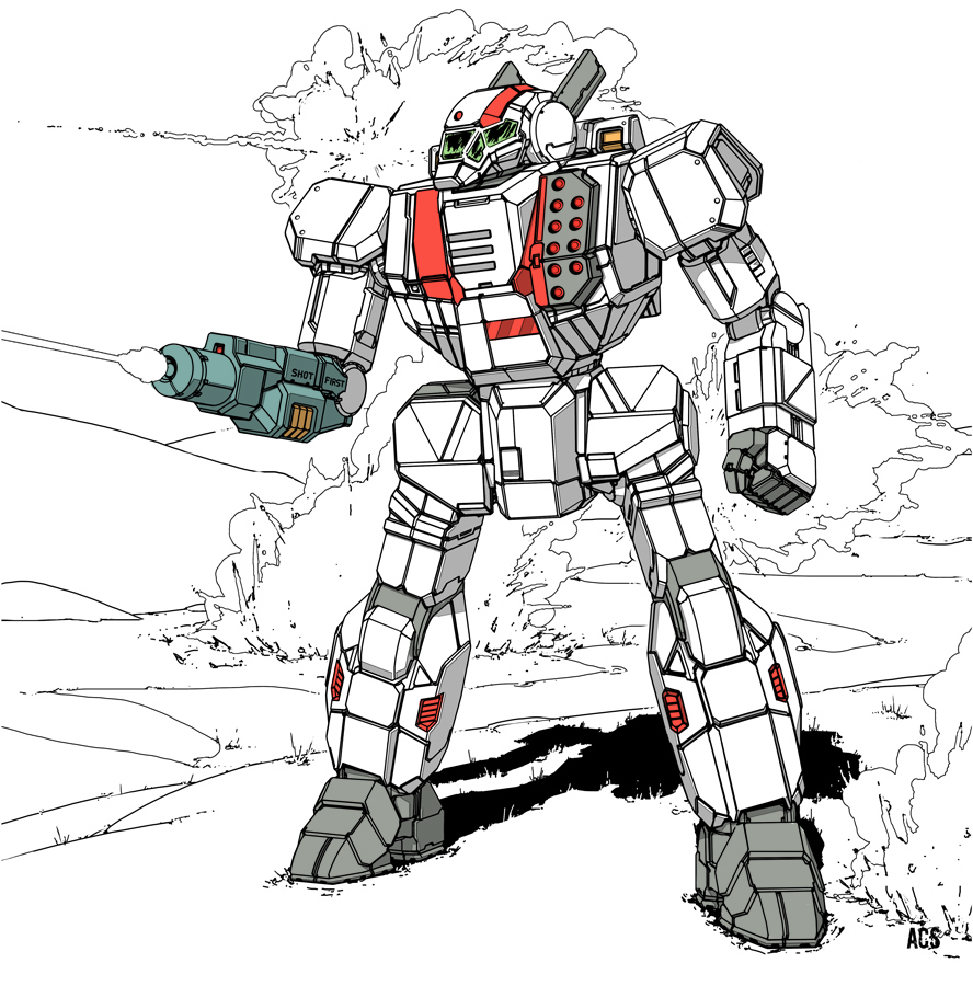 arm_cannon battle battletech battroid choujikuu_yousai_macross clenched_hand crossover darkton-artemis english_commentary explosion firing macross mecha missile missile_pod no_humans original redesign robot robotech science_fiction signature sketch v vf-1 vf-1j weapon